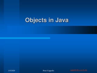 Objects in Java