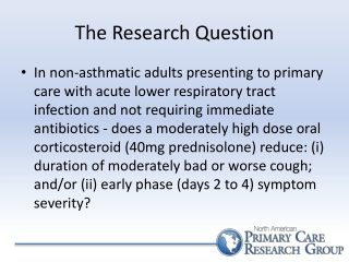 The Research Question