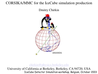 CORSIKA/MMC for the IceCube simulation production