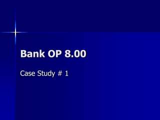 Bank OP 8.00