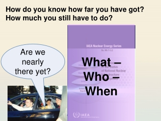 How do you know how far you have got? How much you still have to do?