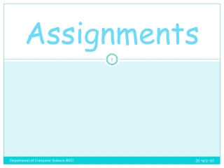 Assignments