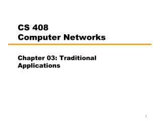 CS 408 Computer Networks