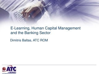 E-Learning, Human Capital  Management  and the Banking Sector