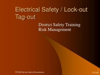 Electrical Safety / Lock-out Tag-out