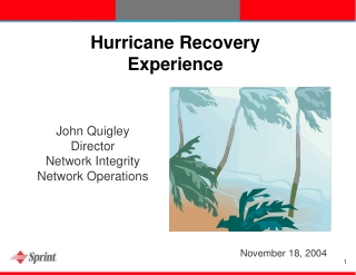 Hurricane Recovery Experience