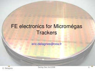 FE electronics for Micromégas Trackers eric.delagnes@cea.fr