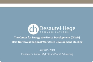 The Center for Energy Workforce Development (CEWD)