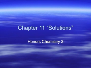 Chapter 11 “Solutions”