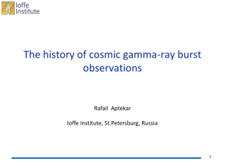 The history of cosmic gamma-ray burst observations