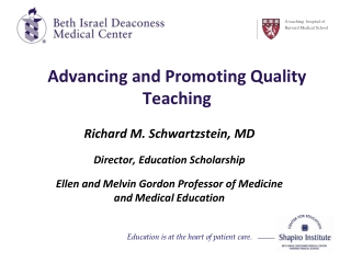 Advancing and Promoting Quality Teaching