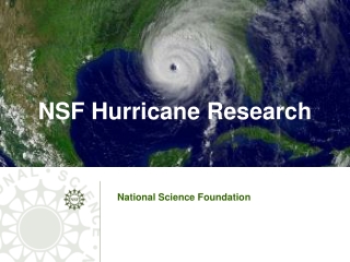 NSF Hurricane Research