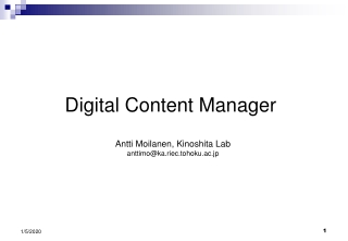 Digital Content Manager