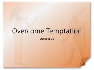 Overcome Temptation