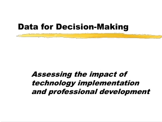 Data for Decision-Making