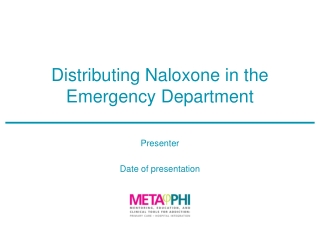 Distributing Naloxone in the Emergency Department