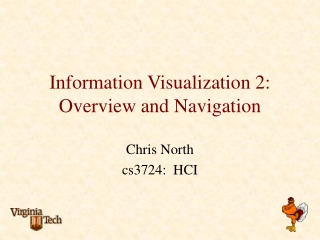 Information Visualization 2: Overview and Navigation