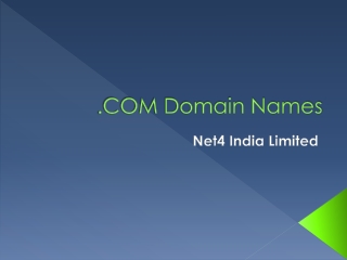 .COM Domain Names