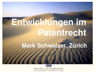 Entwicklungen im Patentrecht