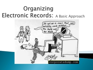 Organizing Electronic Records: