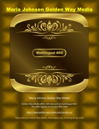 Maria Johnsen Golden Way Media