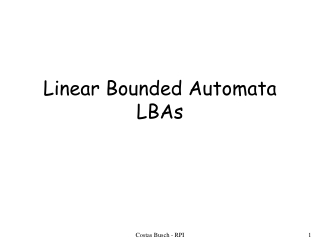 Linear bounded automaton