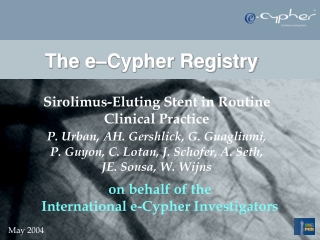 The e–Cypher Registry