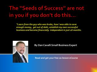 Creating The Seeds Of Success From Within