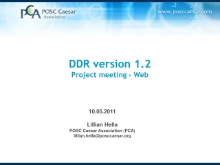 DDR version 1.2 Project meeting - Web