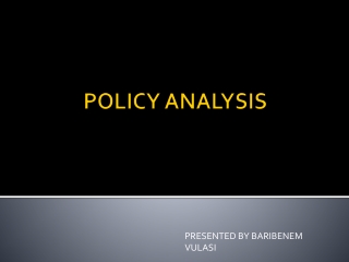 POLICY ANALYSIS