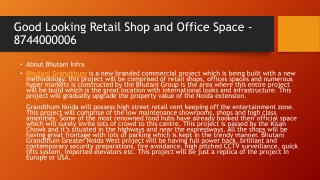 Good Looking Retail Shop and Office Space