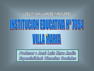 UGEL 01 SAN JUAN DE MIRAFLORES