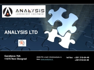 ANALYSI e-mail: info@analysis.rs Web:  analysis.rs