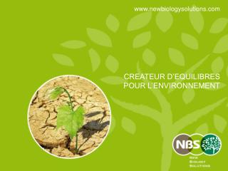 CREATEUR D’EQUILIBRES POUR L’ENVIRONNEMENT