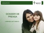 DOSSIER DE PRENSA
