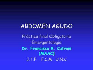 ABDOMEN AGUDO