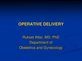 OPERATIVE DELIVERY