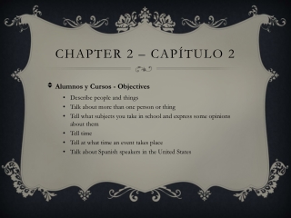 Chapter 2 – capÍtulo 2