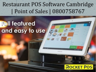Restaurant POS Software Cambridge | Point of Sales | 0800758767