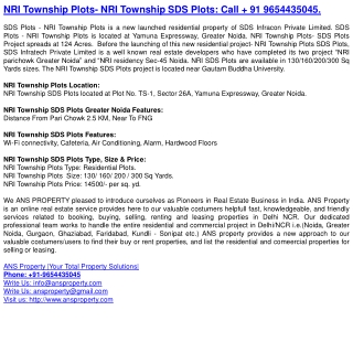 NRI Township Plots-NRI Township SDS Plots-9654435045