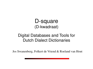 D-square (D-kwadraat)