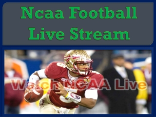 Ncaa Football Live Stream