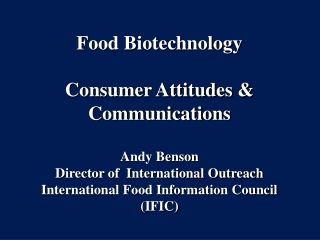International Food Information Council (IFIC) and IFIC Foundation