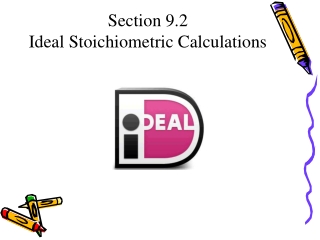 Section 9.2 Ideal Stoichiometric Calculations