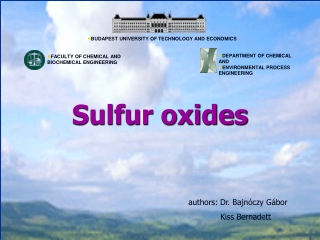 Sulfur oxides