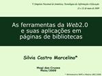 As ferramentas da Web 2.0 e suas aplica es em p ginas de bibliotecas