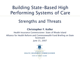 Building State-Based High Performing Systems of Care