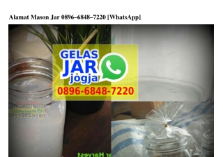 Alamat Mason Jar O896-6848-722O[wa]