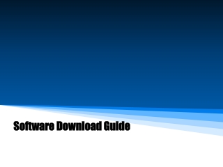 Software  Download Guide