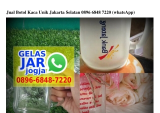 Jual Botol Kaca Unik Jakarta Selatan Ô896·6848·722Ô[wa]